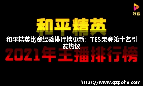 和平精英比赛经验排行榜更新：TES荣登第十名引发热议